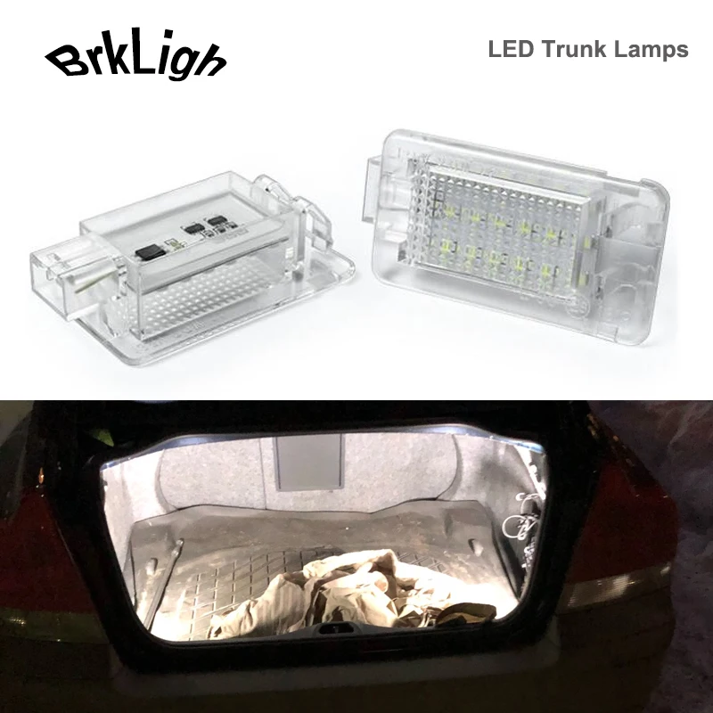 

2Pcs No Error LED Luggage Compartment Lights Trunk Lamps For Volvo XC70 XC90 V50 V70 S40 S60 S80 C30 C70 White Car Accessories