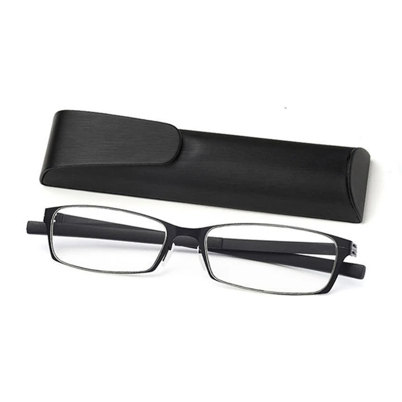 Fashion Reading Glasses Portable Ultra-light HD In The Elderly Men and Women Glasses+100 To +400 with Box очки для чтения 2021