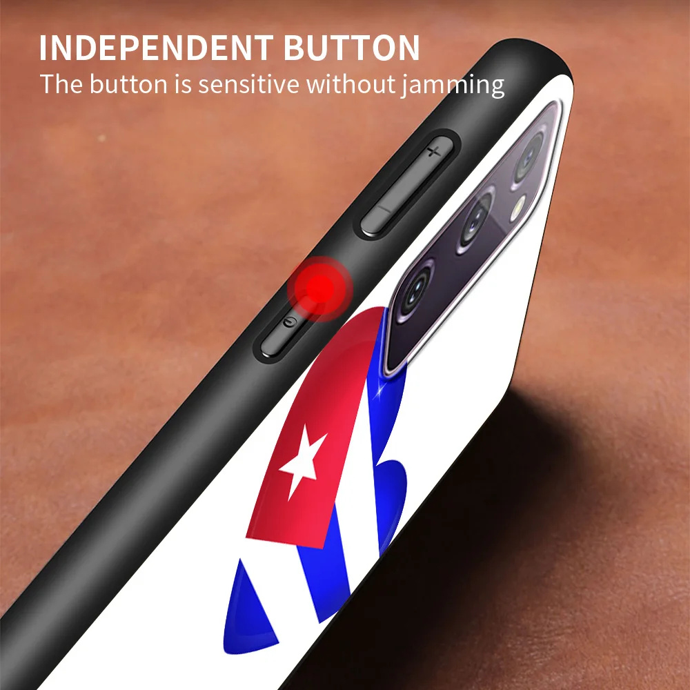 Cuba flag Art Phone Case For Samsung Galaxy S24 S23 S22 S21 Ultra S20 FE S10 S9 Plus S10E S8 10 Lite Shell Silicone Black Cover