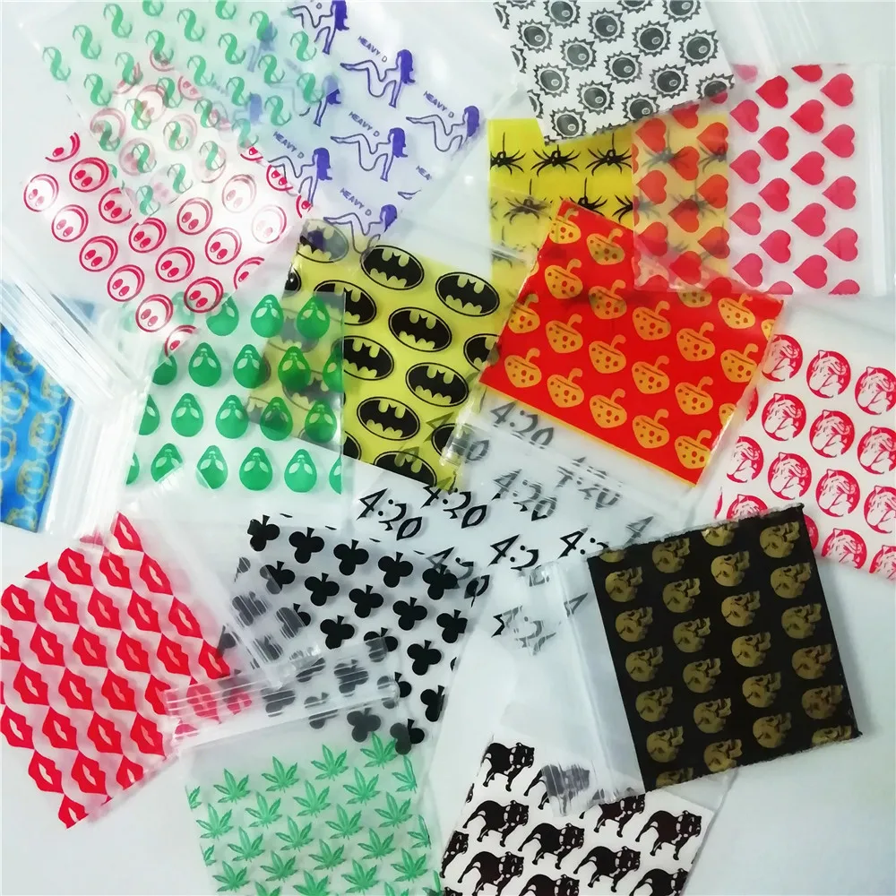 400 Baggies 4 Designs Zip lock Bags  Design Plastic Storage Zipper Baggies 1515 1.5\