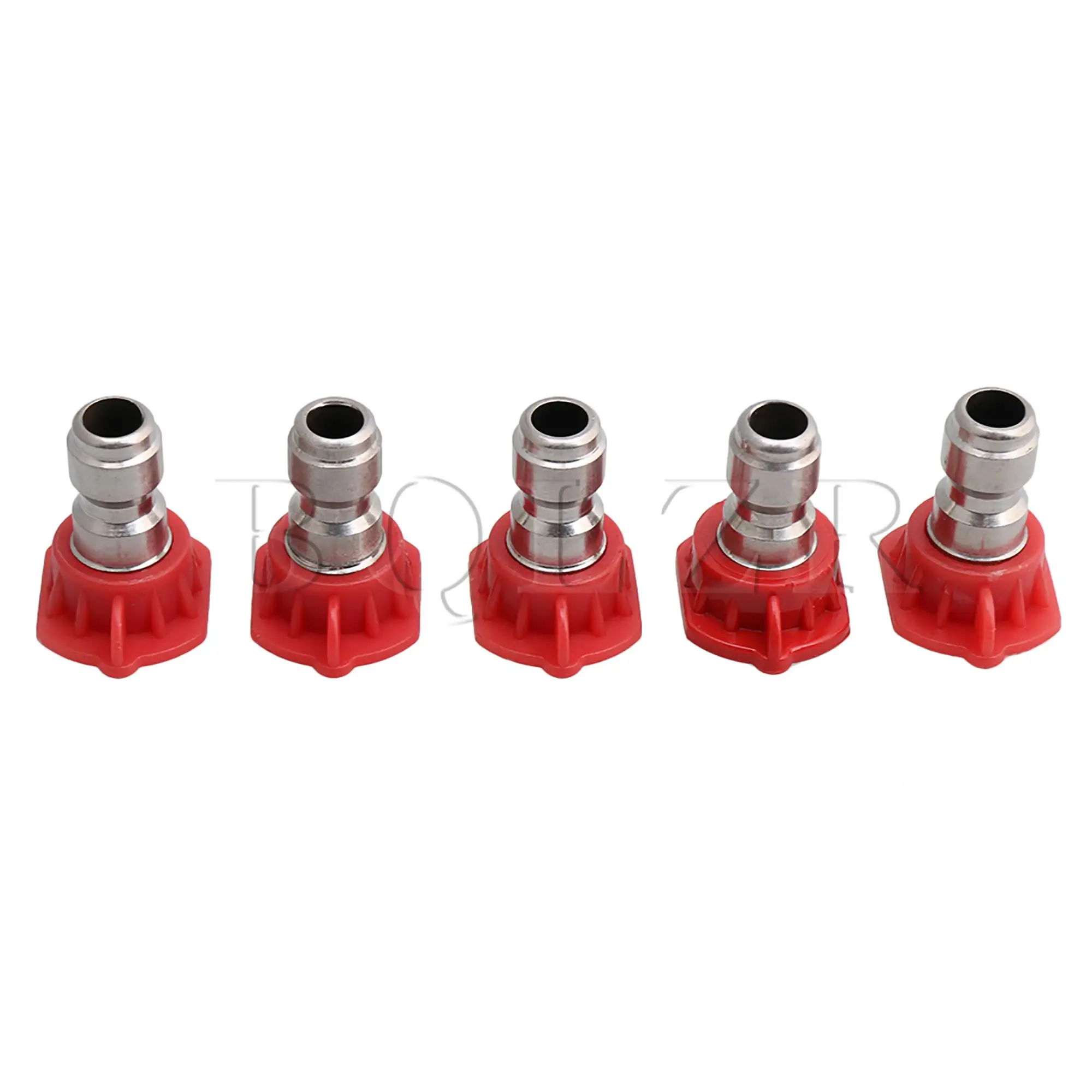 Bqlzr 10Pcs Rvs 0 Graden Sproeikop Tip 1.0 1.2 1.4 1.6Mm Rood