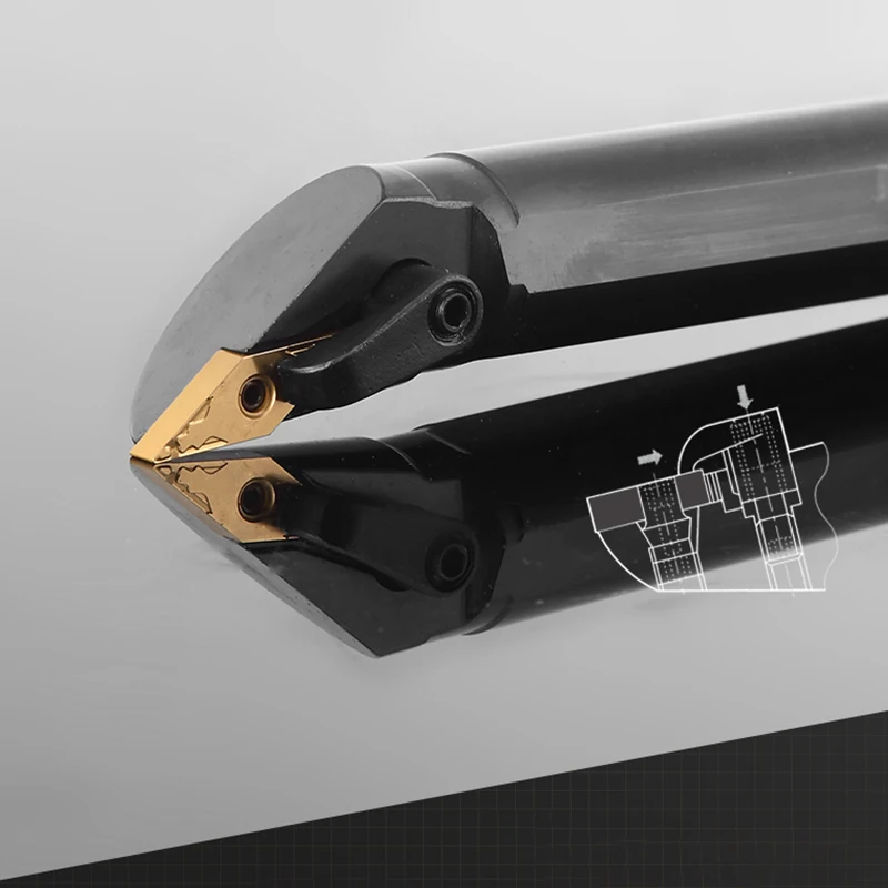 KaKarot Internal Turning Tool Holder S20R-MDQNR11 S32T-MDQNR15 S40T-MDQNR15 Carbide Inserts DNMG11 DNMG15 Lathe Cutting Tools