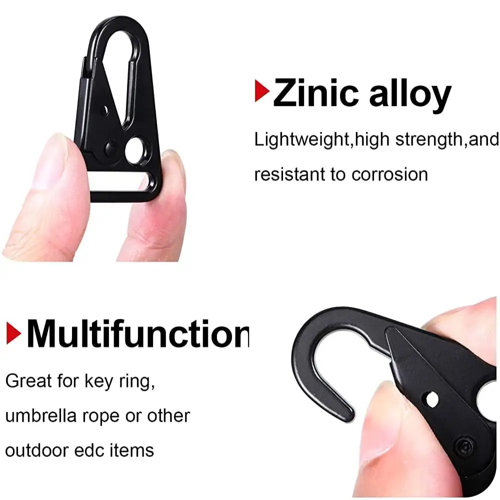 2 قطعة 1 "/1.5" HK نوع المفاجئة هوك الرافعة الصدام مسمار كليب بندقية حزام بندقية مرفق نقطة حلقة تسلق مشبك الصيد اكسسوارات