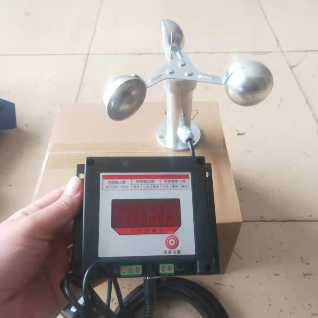 رافعة برجية مقياس شدة الريح سرعة الرياح جهاز إنذار سرعة الرياح الذكية جهاز إنذار شفرة الألومنيوم البلاستيك