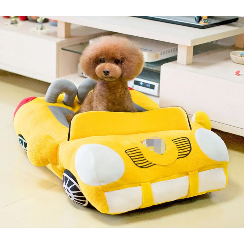 Cool Sports Car Shaped pet Bed House Chihuahua Yorkshire Small Cat dog House Waterproof Warm Soft Puppy Sofa Kennel Car nest