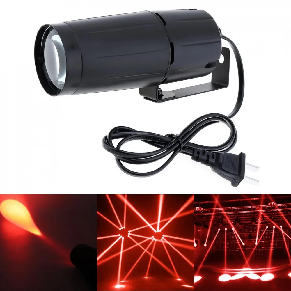 LED Light Beam Pinspot Lighting 5W Spotlight Super Bright Lamp Mirror Balls DJ Disco Stage Effect Projector for KTV Party