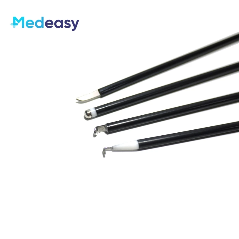 Laparoscopic Surgical Monopolar Electrode Reusable Medical Laparoscopy Instrument Electric L Hook Knife Spatula Ballpoint Needle