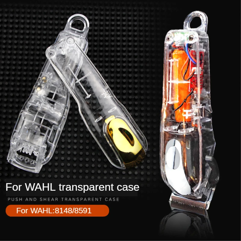 For WAHL 8148 8591 Transparent Electric Hair Clipper Cover Shop Trimmer Hairdressing Cutting Barber Barber Accessories  G0313