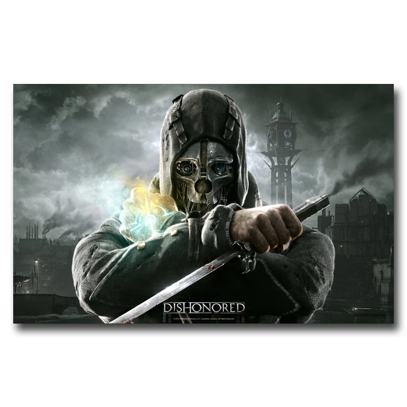 Dishonored Video Game Posters and Prints Art Wall Canvas Painting Modern Living Room Home Decoration Pictures Bedroom