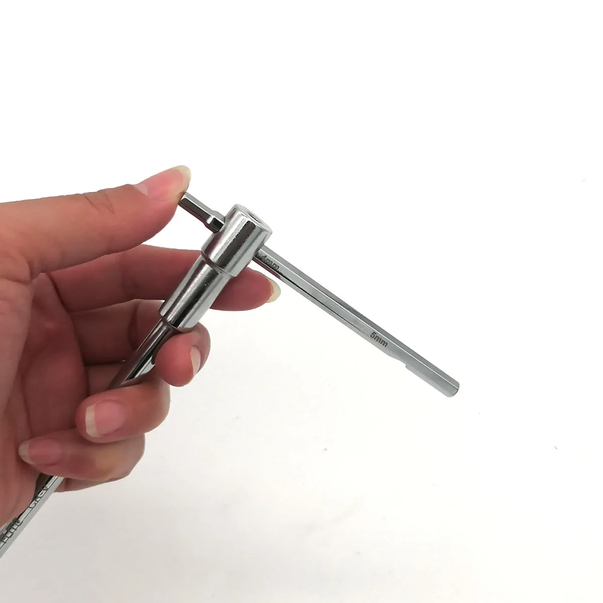 4/5/6Mm T-jenis Geser Allen Kunci CR-V Kekerasan Tinggi Baja Paduan Multifungsi Alat Perbaikan Aksesori