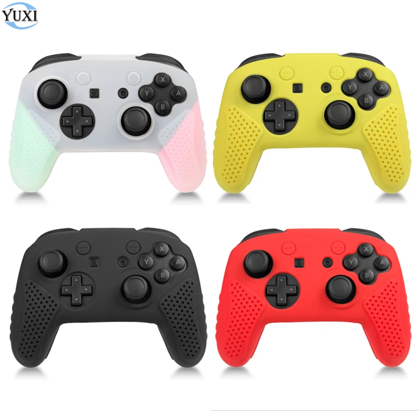 

YuXi Soft Silicone Protective Skin Case Cover For Nintend switch pro Controller Rubber Shell Case For Nintend switch Gamepad