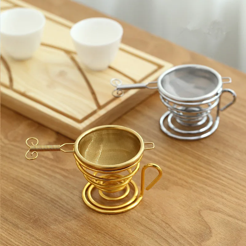 100Pcs/Lot Stainless Steel Tea Filter Tea Leakage Creative Japanese Filter Tea Filter kungfu Tea Set Accessories Wholesale