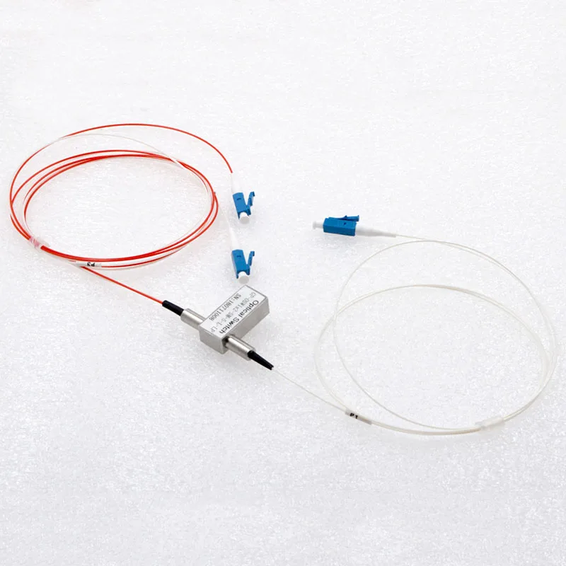 GONGFENG 1pc NEW 0.9mm Single Mode 1:2 bypass Optical Switch Mechanical Optical Fiber Connector self-Latching Special Wholesale