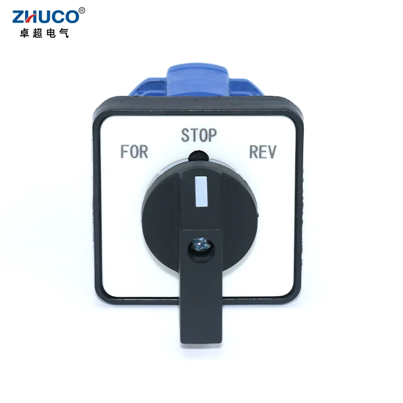 

ZHUCO SZW26/LW26-20 20A 2 Phase 8 Terminals Electric Custom Switches Universal Cam Changeover Switch 64X64 48X48 mm Panel Mount