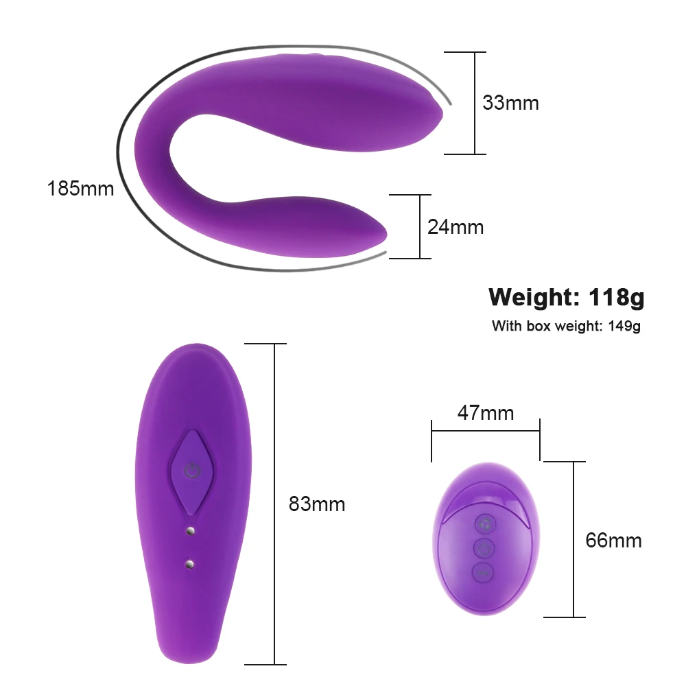 Panties Wireless Remote Control Clit Vibrator Quiet Dual Motor U Shape G Spot Vibrator Stimulation Sex Toy for Women Couple Play