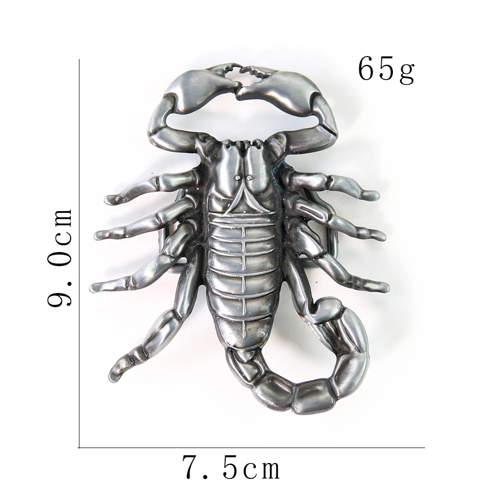 Raffreddare in lega di zinco scorpione re fibbia della cintura in pelle scorpido dichiarazione occidentale artigianato in pelle Cowboy uomo Jeans uomo accessorio cinturino