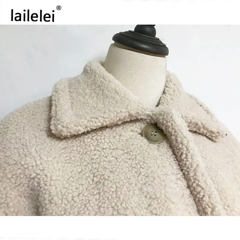 Faux Fur Thick Coat For Women 2024 Autumn Warm Soft Loose Fur Jacket Female Outerwear Button Plush Ladies Casual Winter Overcoat