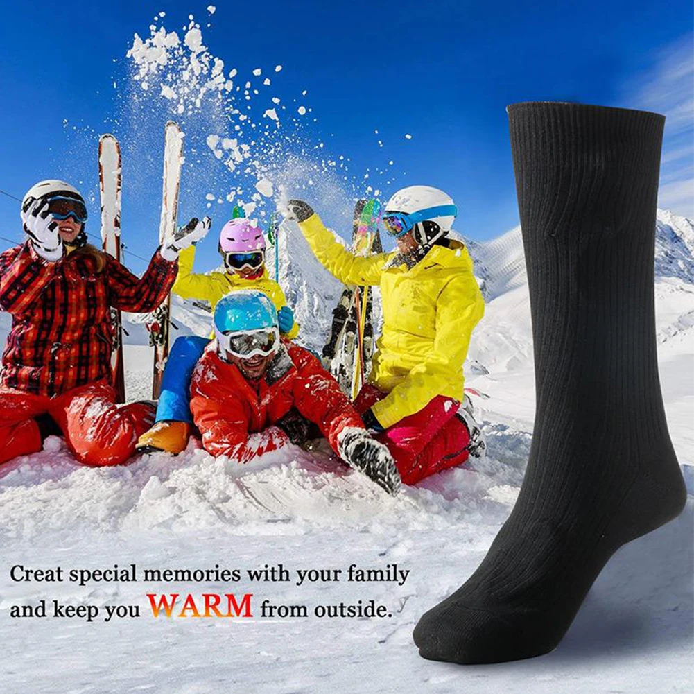 3V Thermal Cotton Heated Socks Men Women Battery Case Battery Operated Winter Foot Warmer Electric Socks Warming Socks