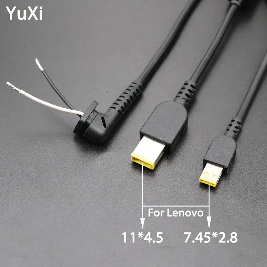 YuXi DC Square Plug Connector Cord PC Laptop Power Charger Adapter Cable For Lenovo IdeaPad Yoga S10 yoga3 Thinkpad10