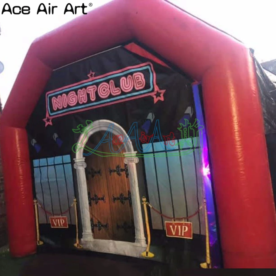 New Design Ireland Inflatable Red Arch Night Club Tent Stylish Design Customize Different Specifications Rental Pup For Party