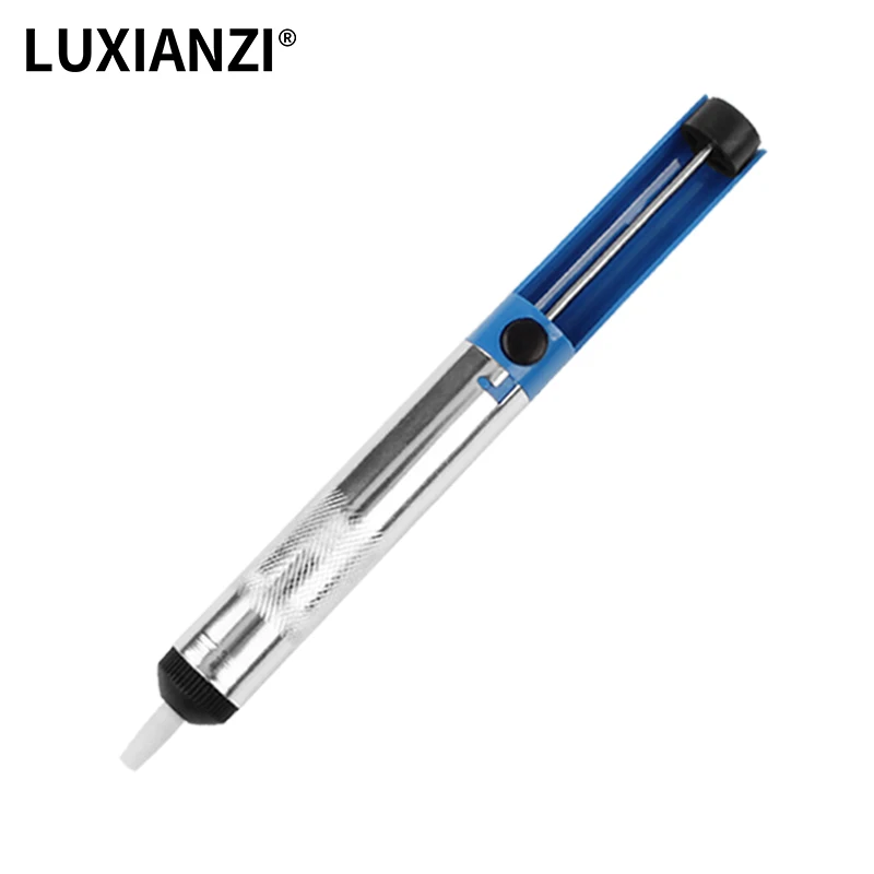 LUXIANZI Aluminum Suction Tin Desoldering Pump Desolder Hand Welding Tools Removal Vacuum Powerful Soldering Sucker Pen