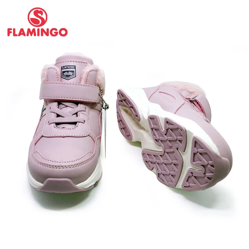 FLAMINGO Autumn Felt High Quality PINK Kids Boots Size 27-32 Anti-slip Shose for Girl Free Shipping 202B-F13-2005