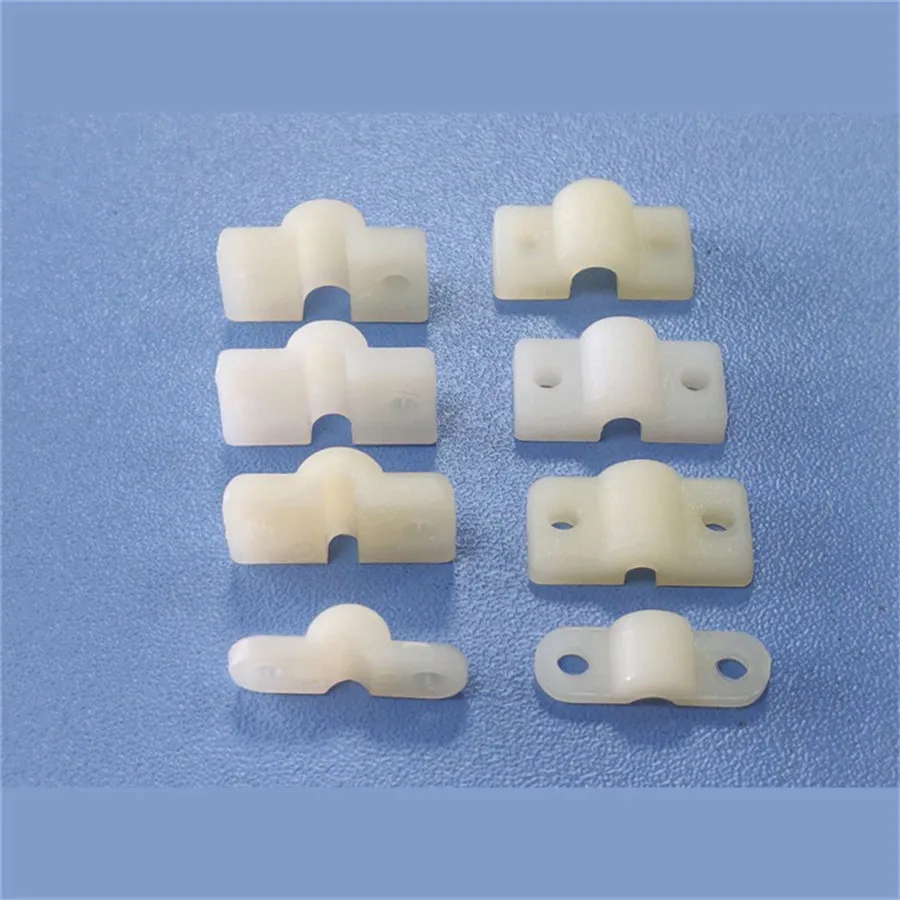 20 Pcs Gear Plates Undercarriage Mounting Strap Saddle Clamp For RC Airplanes Parts Electric Planes Foam Model Accessories