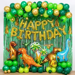 Dinosaur Birthday Party Decorations & Balloons Arch Garland Kit for Dino Themed Kid's Party Shower Celebration