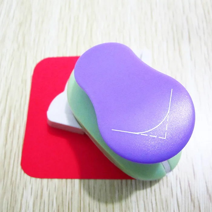 円形エンボスパンチ、ボーダークラフトパンチ、丸い角穴あき、スクラップブックパンチ、送料無料