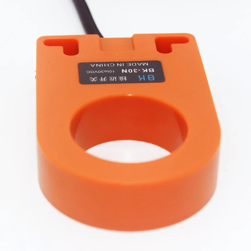 HX-DGS-30N Orange Inductive Ring Proximity Sensor Switch NPN NO For Metal detecting