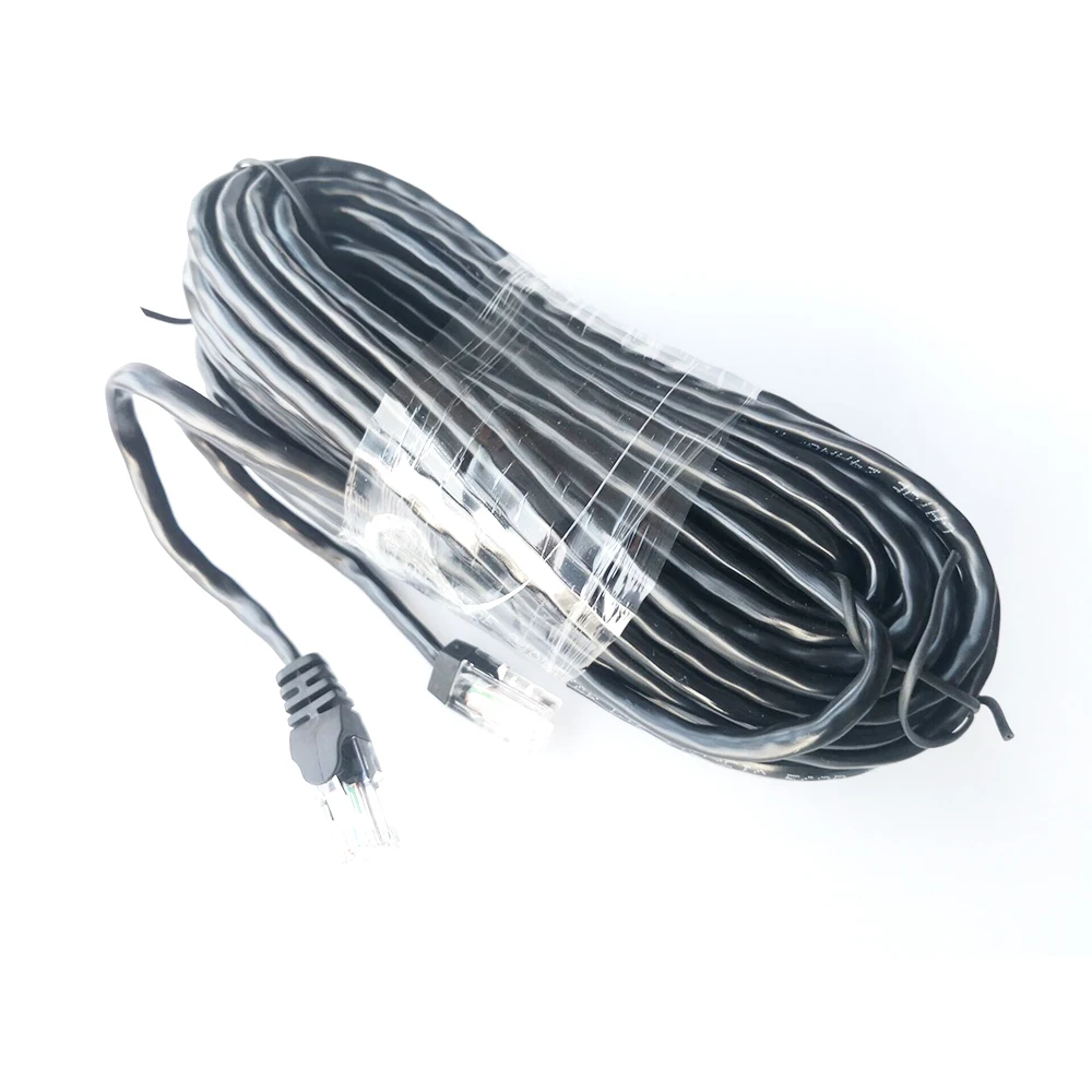 Hcvahdn สายเคเบิลเครือข่ายอีเทอร์เน็ต CAT5 65ft 20เมตร RJ45แพทช์กลางแจ้งสายสาย LAN กันน้ำสำหรับระบบกล้อง CCTV POE IP