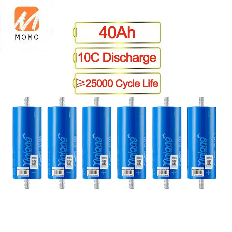 High Quality Yinlong 2.3V 40Ah 35Ah 30Ah 66160 Cell  Lithium Titanate Battery Lto