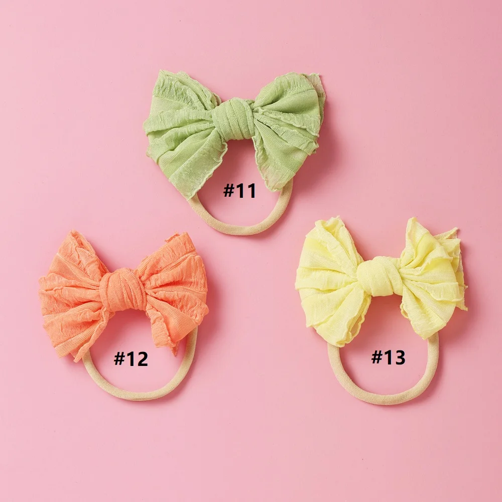 fabric Bow hair clips or headbands, baby girls hair accessories