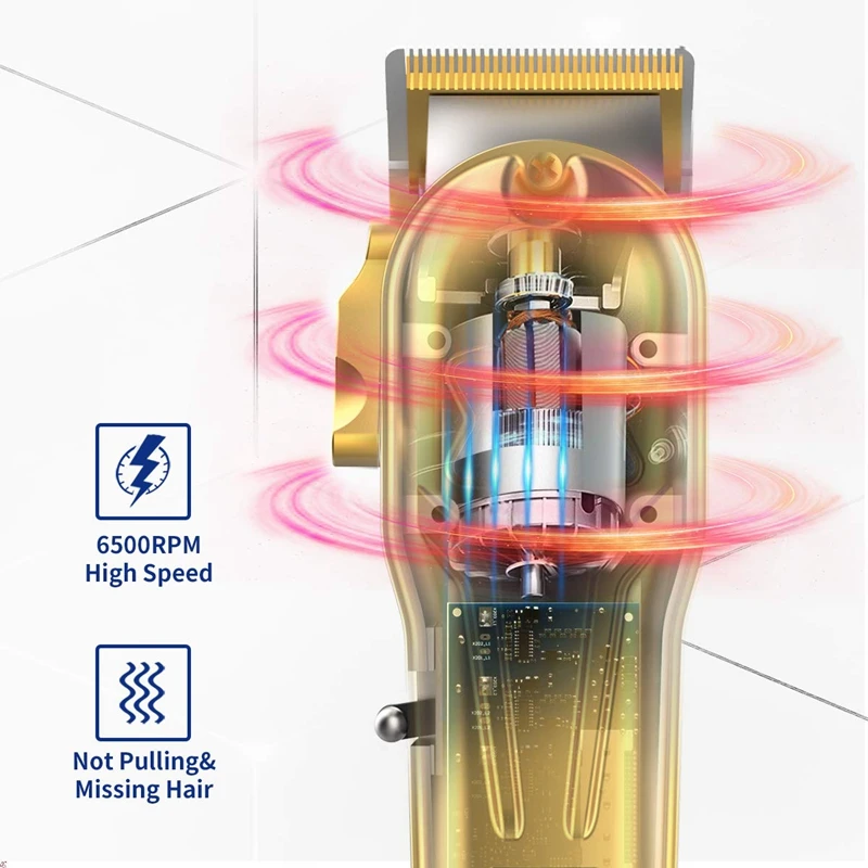 مجموعة أدوات Kemei Combo الأصلية ماكينة قص الشعر المعدنية الكاملة ماكينة قص اللحية الاحترافية للحلاقة القابلة لإعادة الشحن