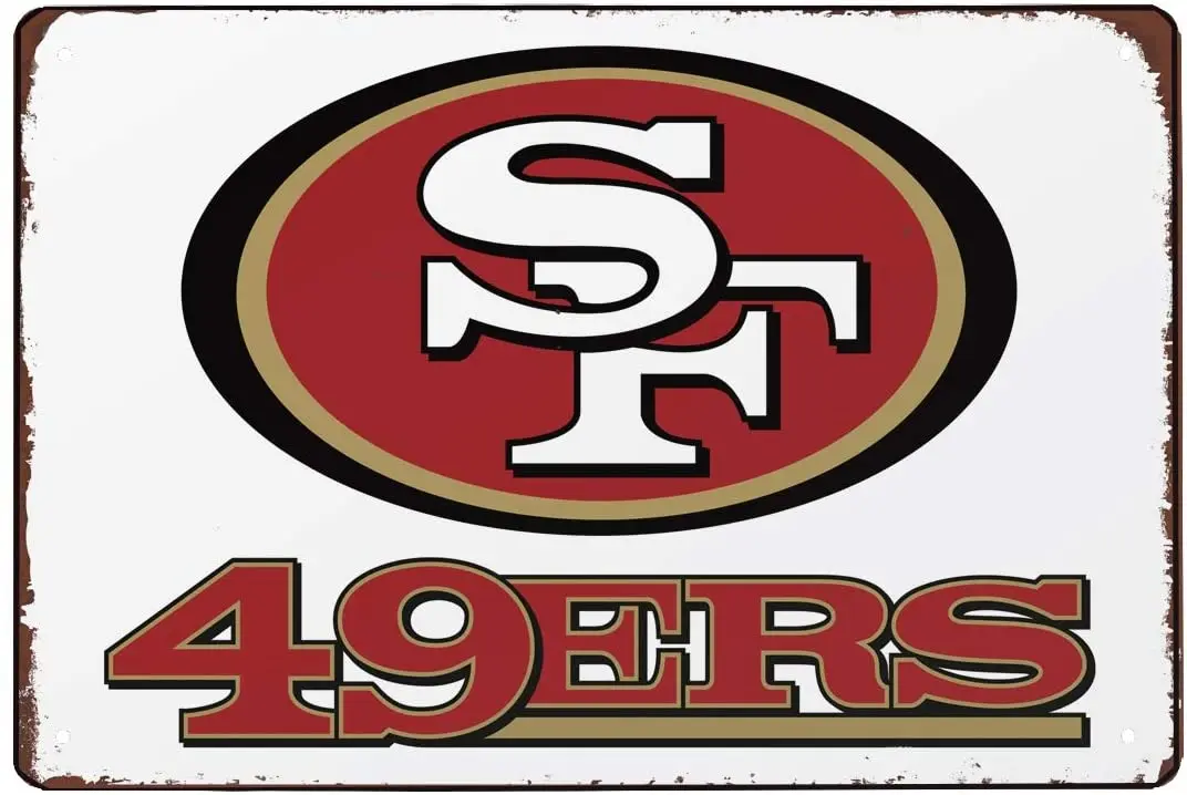 

Sanfrancisco 49ers Metal Tin Sign 20x30 Cm Rustic Advertising Wall Art Decor