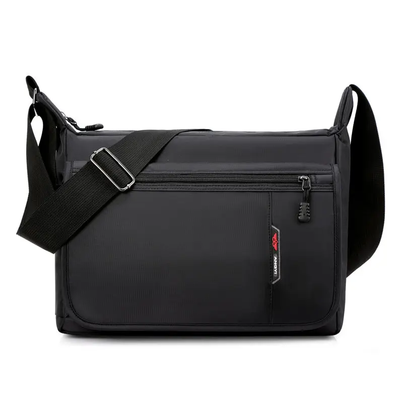 Fashion Solid Color Nylon Messenger Satchel Bags Shoulder Messenger Bags Male Waterproof Short Trip Chest Bag Pack Good Qualtiy