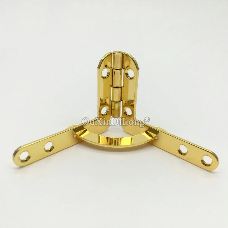 Express Shipping 500PCS 31X43mm Gold Jewelry Gift Wine Cases Watch Box Hinges Wood Lid 90° Support Hinges Display Hinges