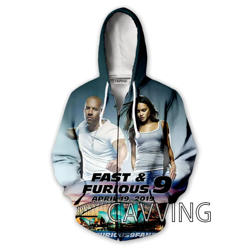 

CAVVING 3D Print Fast & Furious 9 Zipper Hoodies Zip Up Hooded Sweatshirt Harajuku Hoodie Hip Hop Sweatshirt for Men/women