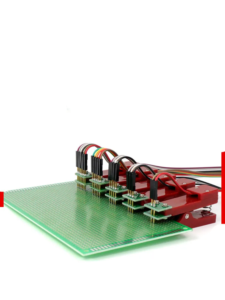 Plantilla de prueba de abrazadera PCB, sonda de fijación, descarga la programación del programa, accesorio quemado 2,54, 2,0, 1,27mm (doble fila)