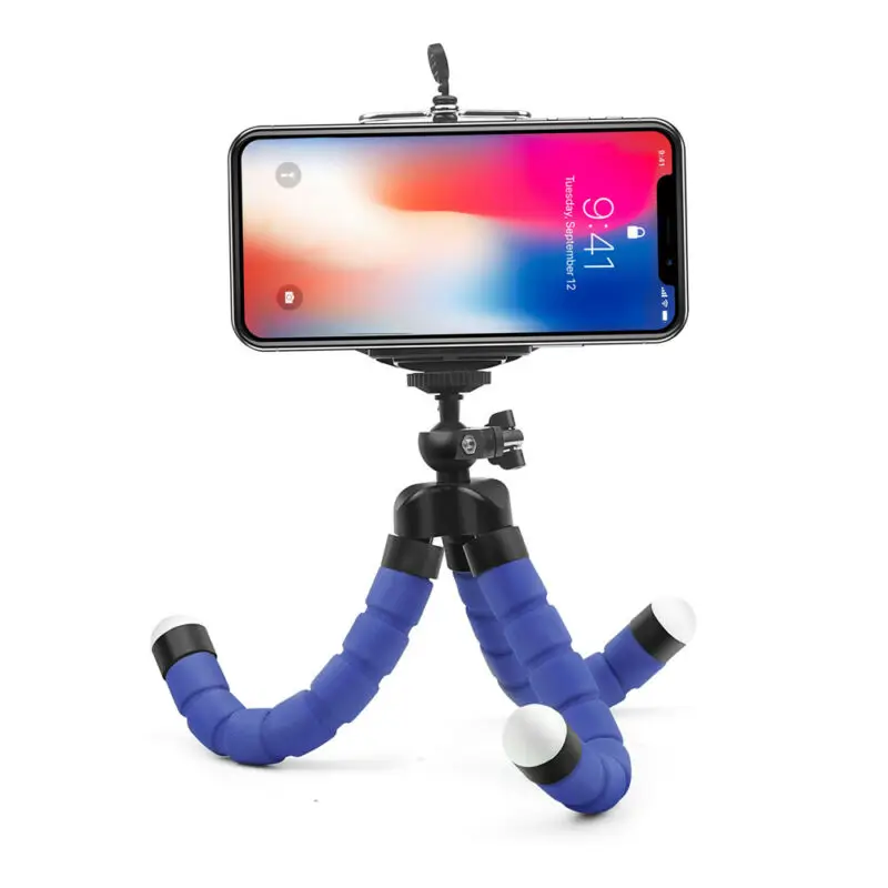 Mini Flexible Octopus Tripod Stand Sponge Gorilla Pod for Gopro 9 8 7 Camera Universal Phone DSLR Camera for Ballhead Stands