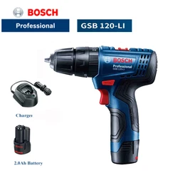 Bosch GSB120-LI 12V Electric Drill Lithium Battery Hand Drill Multi-Function Impact Wrench/Driver Bosch Power Tool Rechargeable