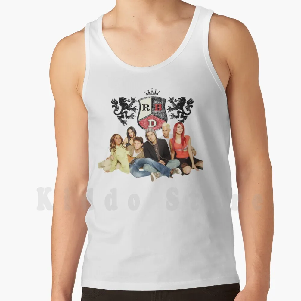 Camisetas sin mangas Rbd La Familia, 100% algodón, Rbd Rebelde, concierto en vivo, Anahi, Dulce María, Maite Perroni, Christian, Chávez, Poncho