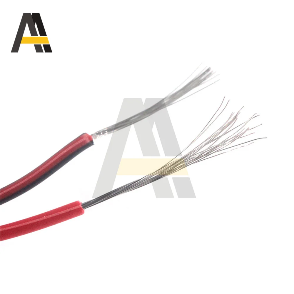 10 Meters 18/20/22/24/26 AWG Electrical Wire Tinned Copper Insulated PVC Extension LED Strip Cable 12V Red Black