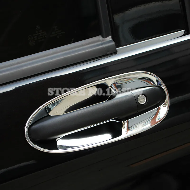 ABS Chrome Side Door Handle Bowl Cover 8pcs For Benz V-Class W447 2014-2021 Car accesories interior Car decoration