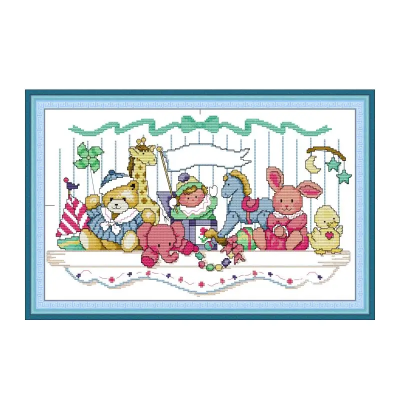 

Игрушечная стойка, набор для вышивки крестом, животное, 14 карат, 11 карат, принт, вышивка, сделай сам, рукоделие ручной работы