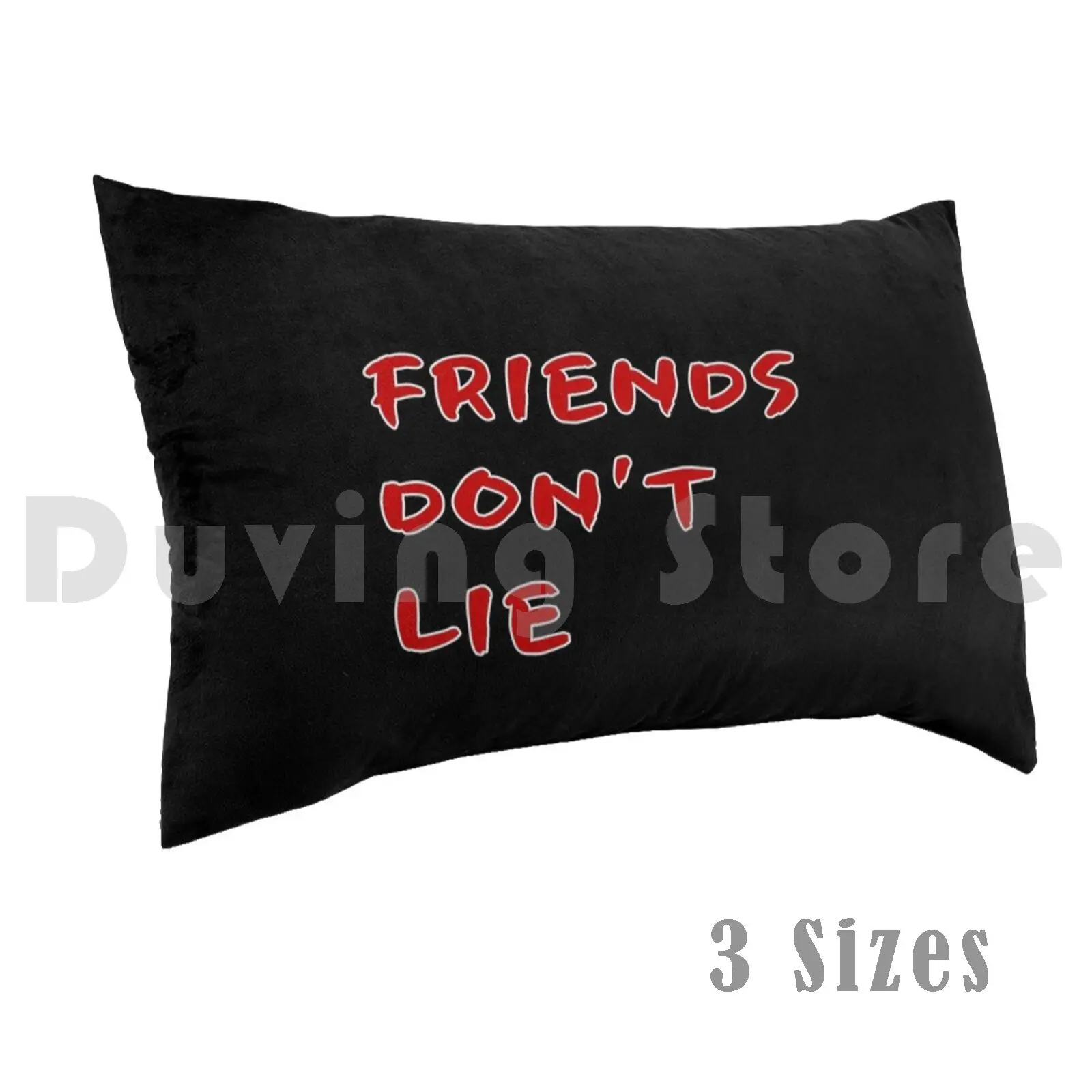 Friends Don't Lie Pillow Case DIY 50*70 Friends Dont Lie Netflix Millie Bobbie Brown Mike Demogorgon Retro