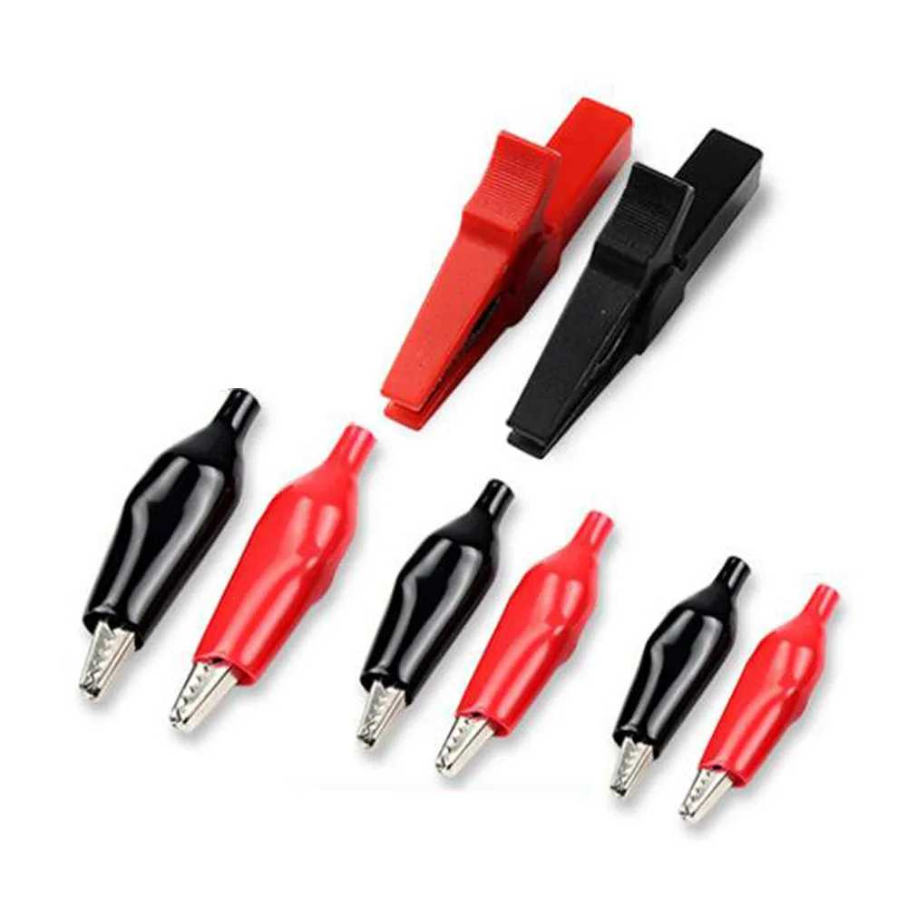 Thicken Battery Clip Pure Copper Car with Firewire Strong Alligator Clip Battery Wire Connection Line Clip Small