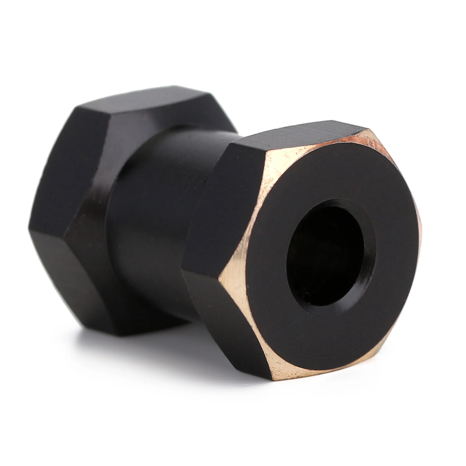 INJORA Schwerbeschichtetes Messing 12MM Rad-Sechskant 12/15MM Verlängerter Adapter für 1/10 RC Crawler Auto Axial SCX10 90046 – Detail 4