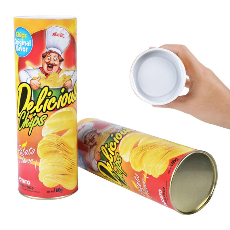 The Potato Chip Snake Can Jump Stage Magic Tricks Spring Snake Toy April Fool Day Halloween Party Jokes in A Can Gag Gift Prank