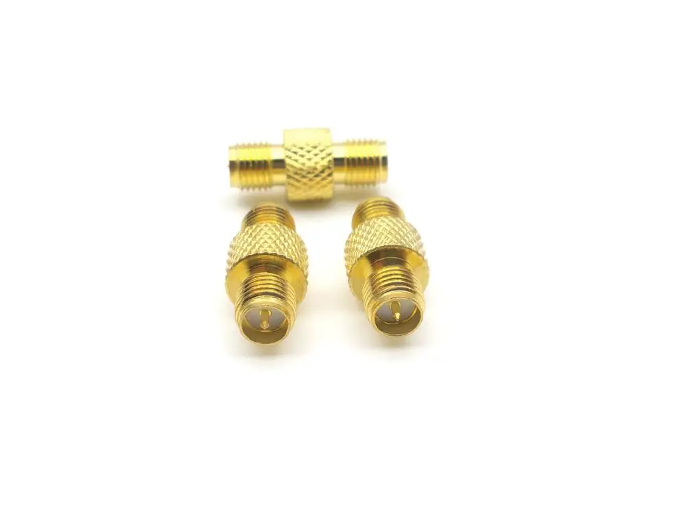 

100pcs copper RP-SMA Jack female plug to RP-SMA Jack male RF adapter connector NEW